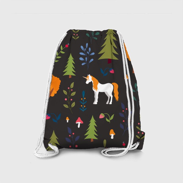 Рюкзак «Единороги в осеннем лесу»