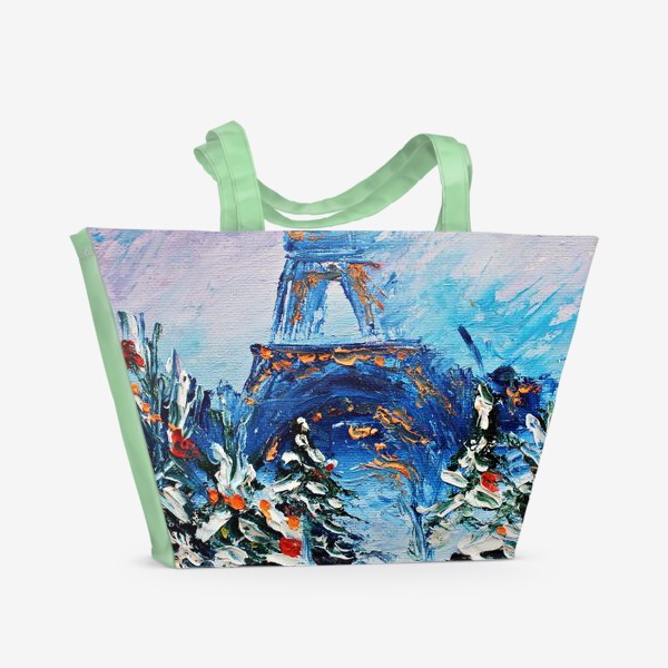 Пляжная сумка «Новогодний Париж»