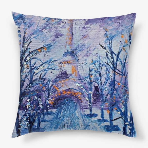 Подушка «Зимний Париж»