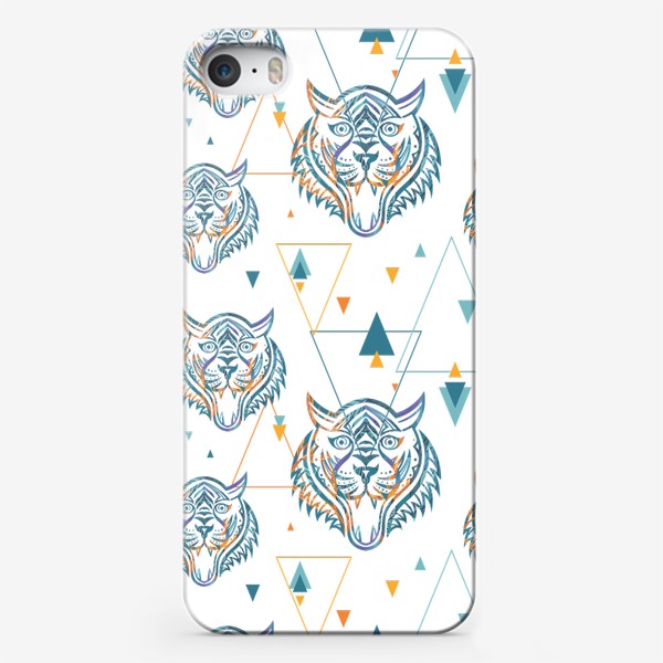 Чехол iPhone «Геометрические тигры»