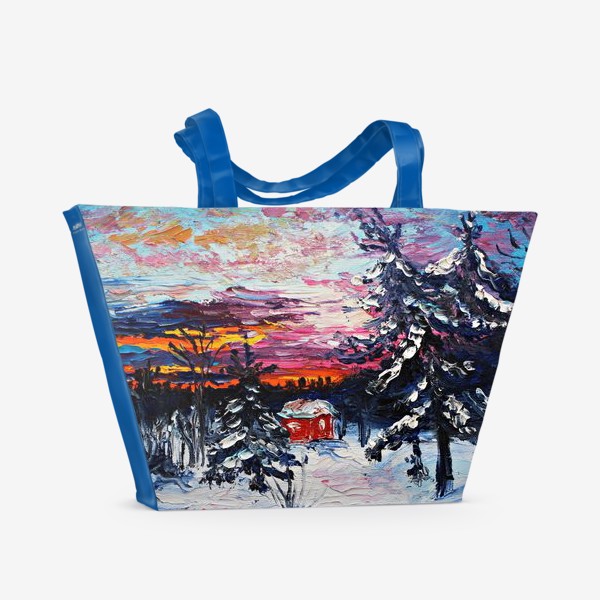 Пляжная сумка «Зимний закат»