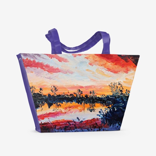 Пляжная сумка «Закатное небо»