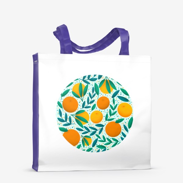 Сумка-шоппер «Апельсины паттерн»