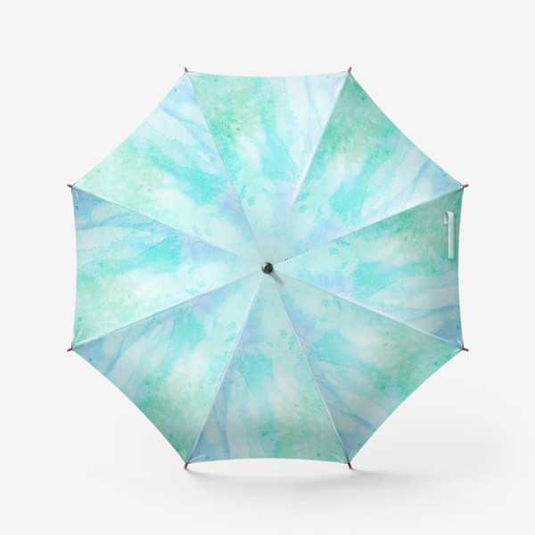 Зонт «Акварельная абстракция. Холодный мятный»