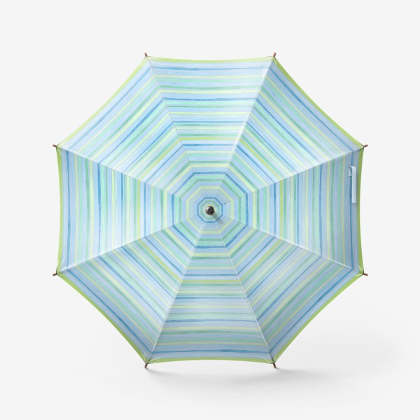 Зонт «Сине-зеленые полоски»