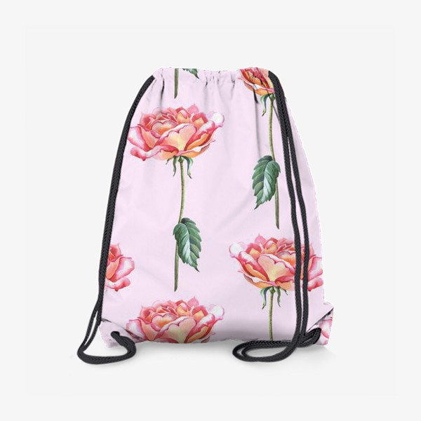 Рюкзак «Нежные розы на розовом»