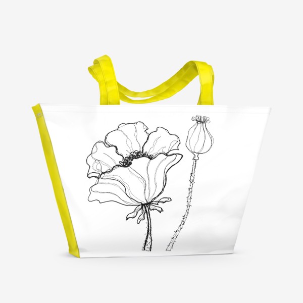 Пляжная сумка «Цветок 1»