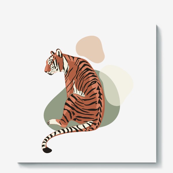 Холст «бенгальский тигр символ 2022 года »