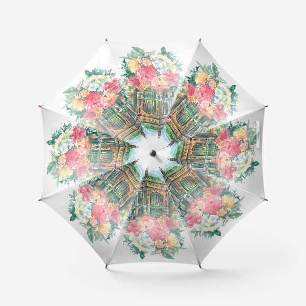 Зонт «Лето в Питере! Елисеевский и цветы»
