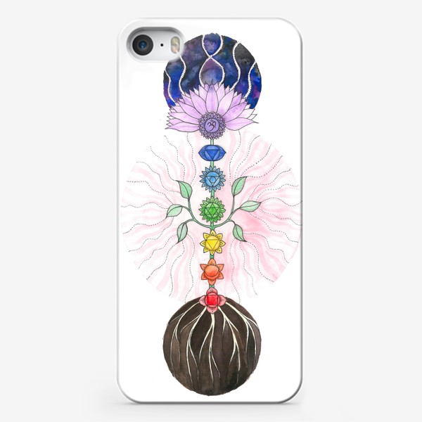 Чехол iPhone «Цветок чакр»