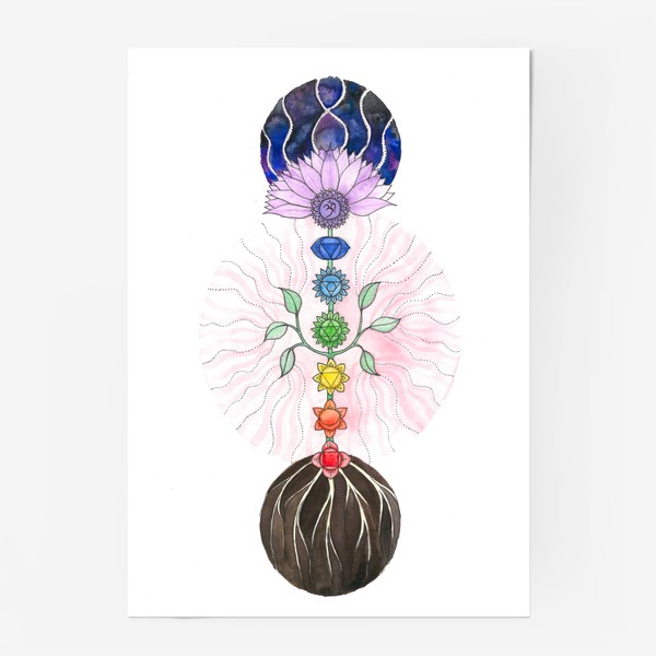 Постер «Цветок чакр»