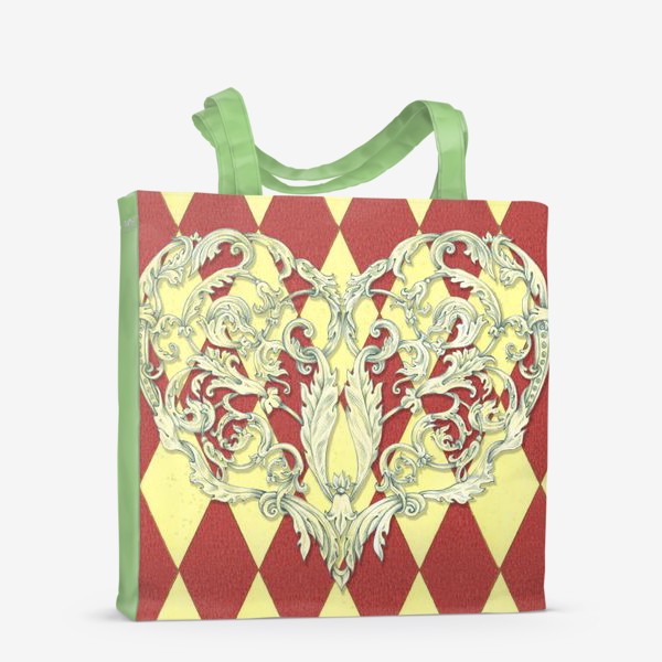 Сумка-шоппер «Сердце в стиле барокко»