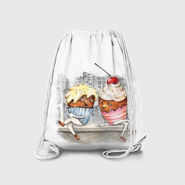 Рюкзак «влюбленные пироженки»