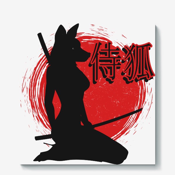 Холст «Samurai Lady Fox»