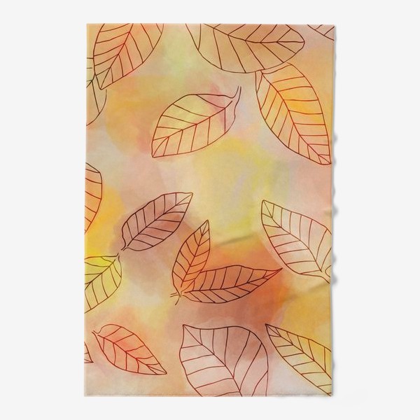 Полотенце «Осень. Абстракция с листьями»