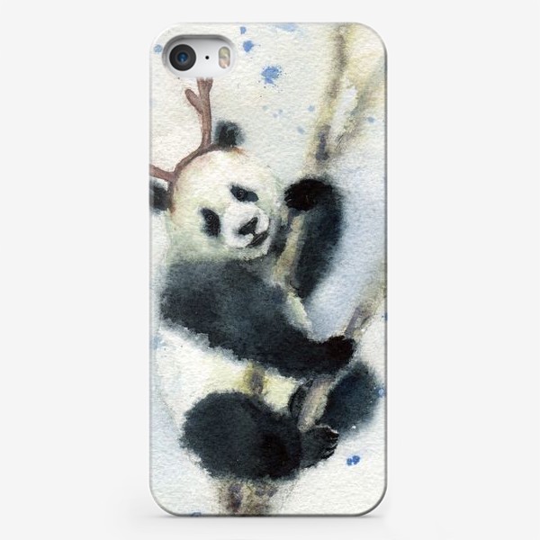 Чехол iPhone «Новогодняя панда»