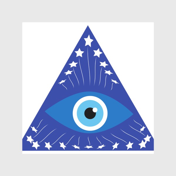 Скатерть «Кошачий глаз в треугольнике, мистический талисман»