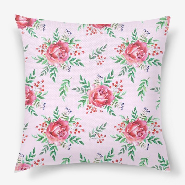 Подушка «Розовый сад»