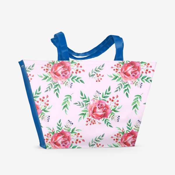 Пляжная сумка «Розовый сад»