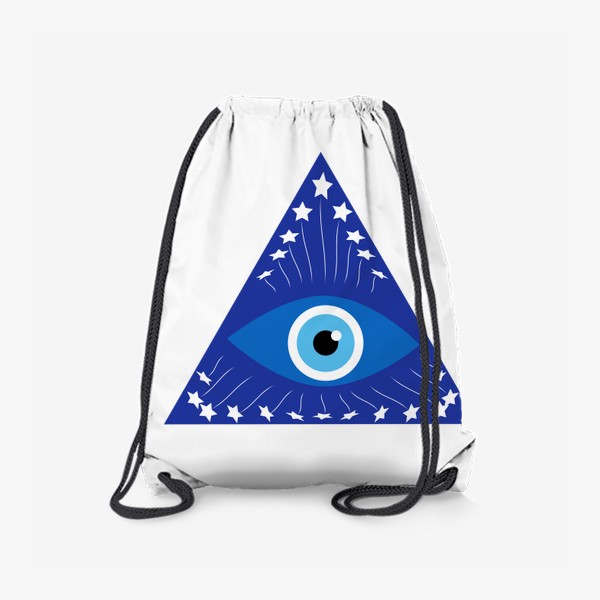 Рюкзак «Кошачий глаз в треугольнике, мистический талисман»