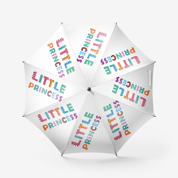 Зонт «Маленькая принцесса. Яркая надпись для девочек »