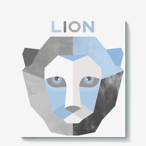 Холст «Знак зодиака Лев. Lion №2»
