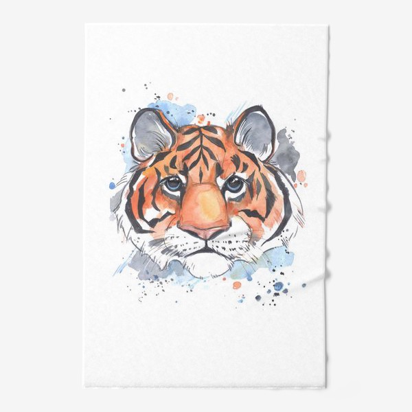 Полотенце «акварельный тигр»