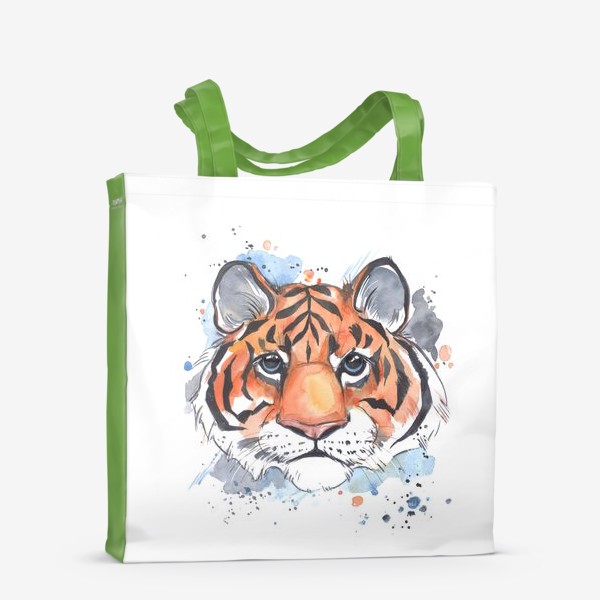Сумка-шоппер «акварельный тигр»