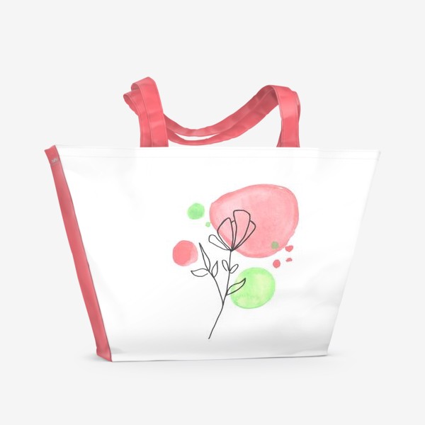 Пляжная сумка «графика цветок»