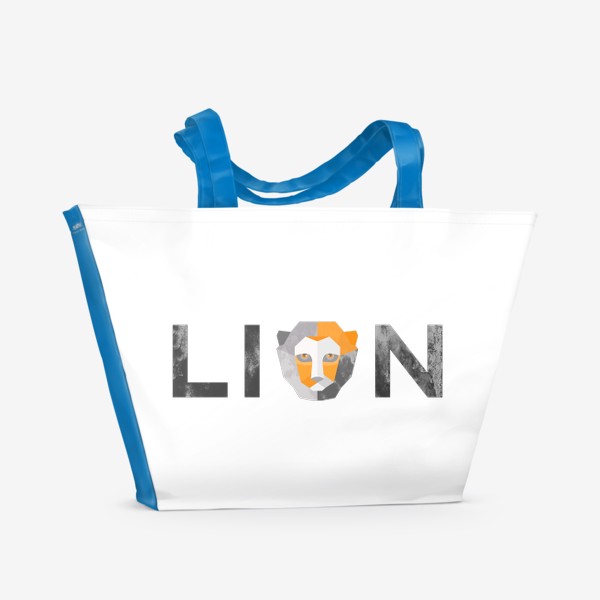 Пляжная сумка «Знак зодиака Лев. Lion. Подарок льву»