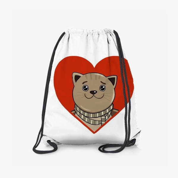 Рюкзак «Мое сердце , мой кот»