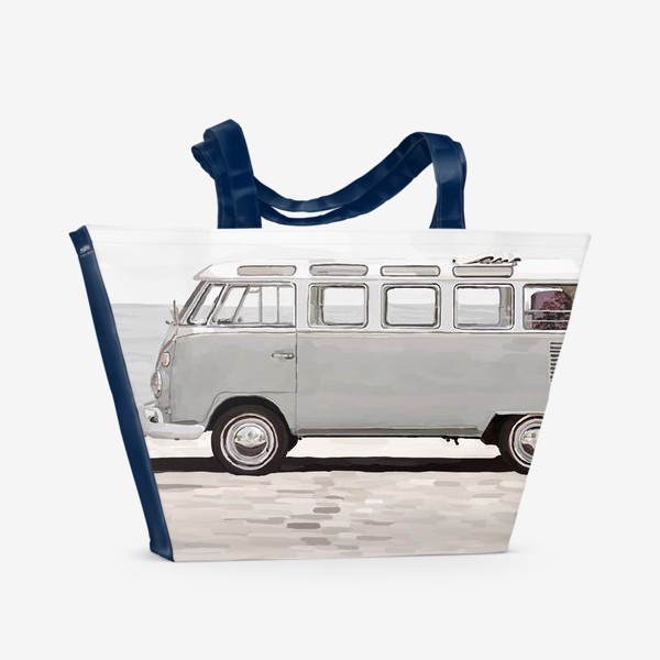 Пляжная сумка &laquo;Машина на пляже&raquo;