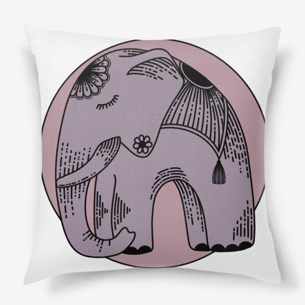 Подушка «Розовый слон»