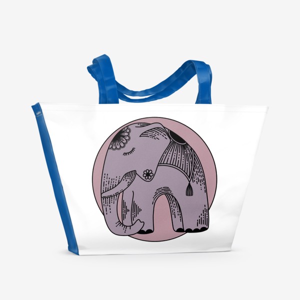Пляжная сумка «Розовый слон»