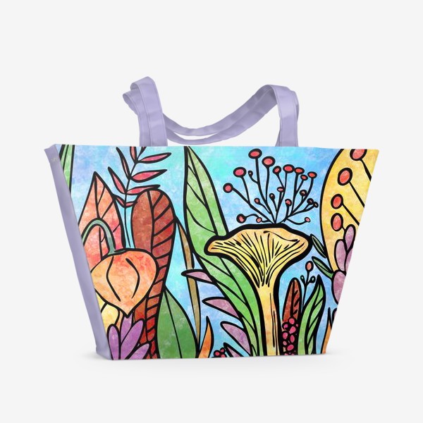 Пляжная сумка «Осенний лес»