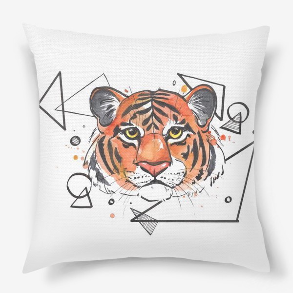 Подушка «тигр графика»