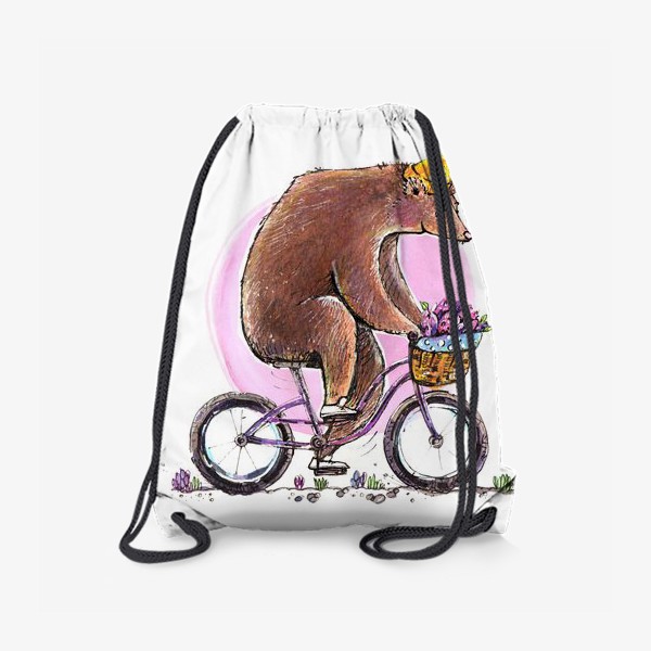 Рюкзак «Медведь на велосипеде»