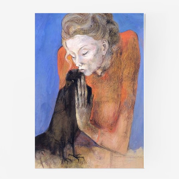 Постер «Пикассо Женщина с вороном »