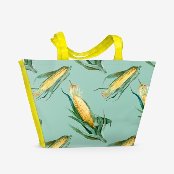 Пляжная сумка «Паттерн Кукуруза»