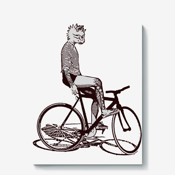 Холст «Underground Cat Biker»
