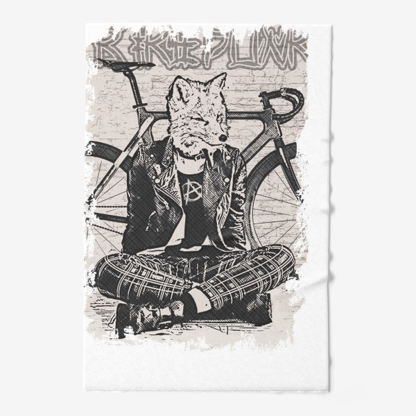 Полотенце «Fox Punk Rider»