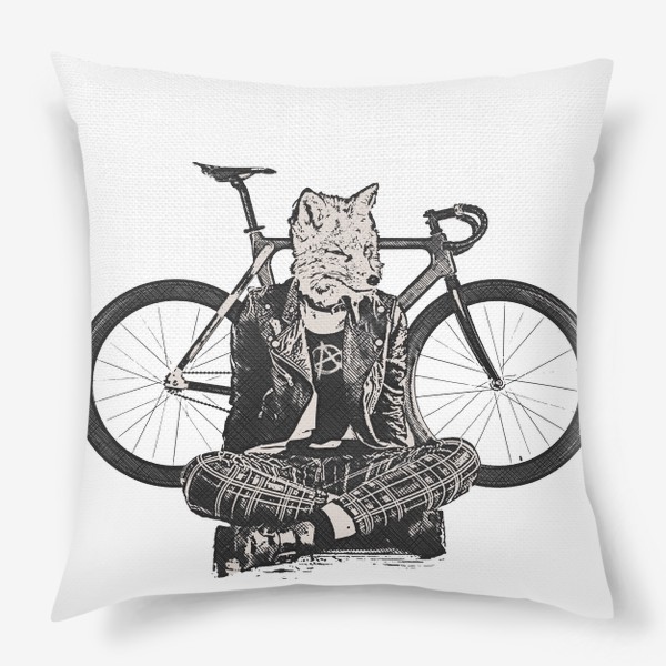 Подушка «Fox Punk Biker»