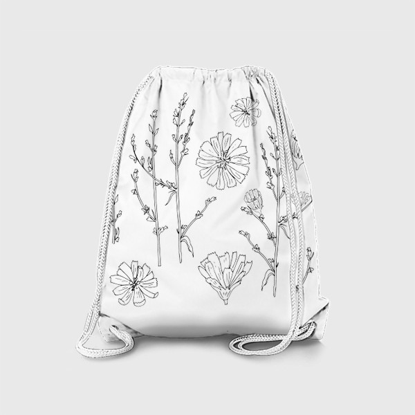 Рюкзак «луговые цветы, цикорий»
