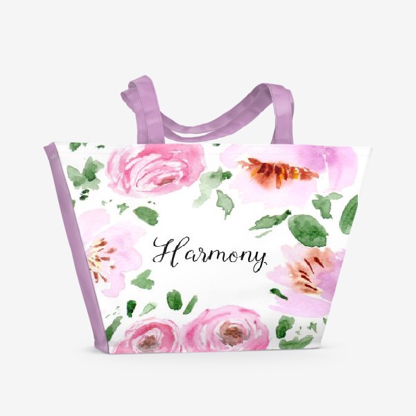 Пляжная сумка « Цветы "Harmony"»