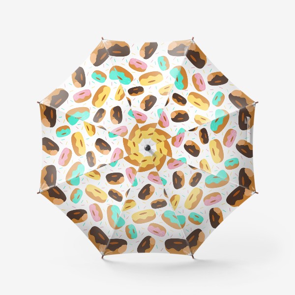 Зонт «Пончики на белом»