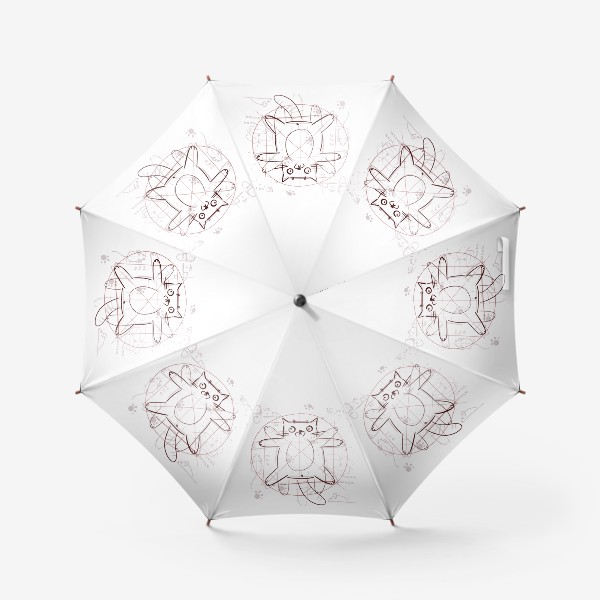 Зонт «Кот Да Винчи»