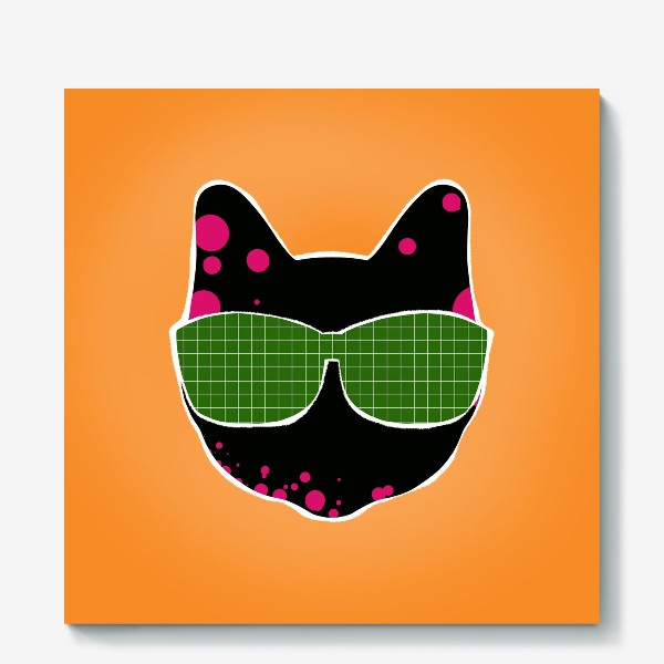 Холст «Pop art cat»