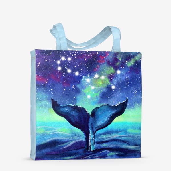 Сумка-шоппер «Кит под звёздным небом. Созвездие кита»