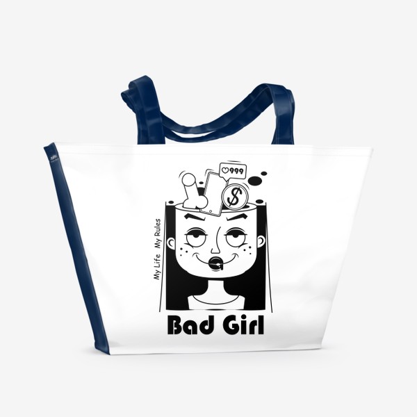 Пляжная сумка «девушка»