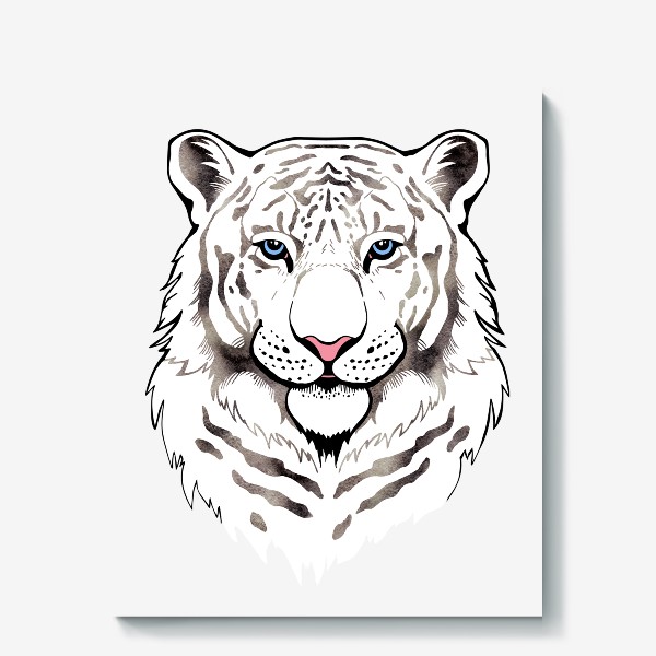 Холст «Белый тигр. Для него»